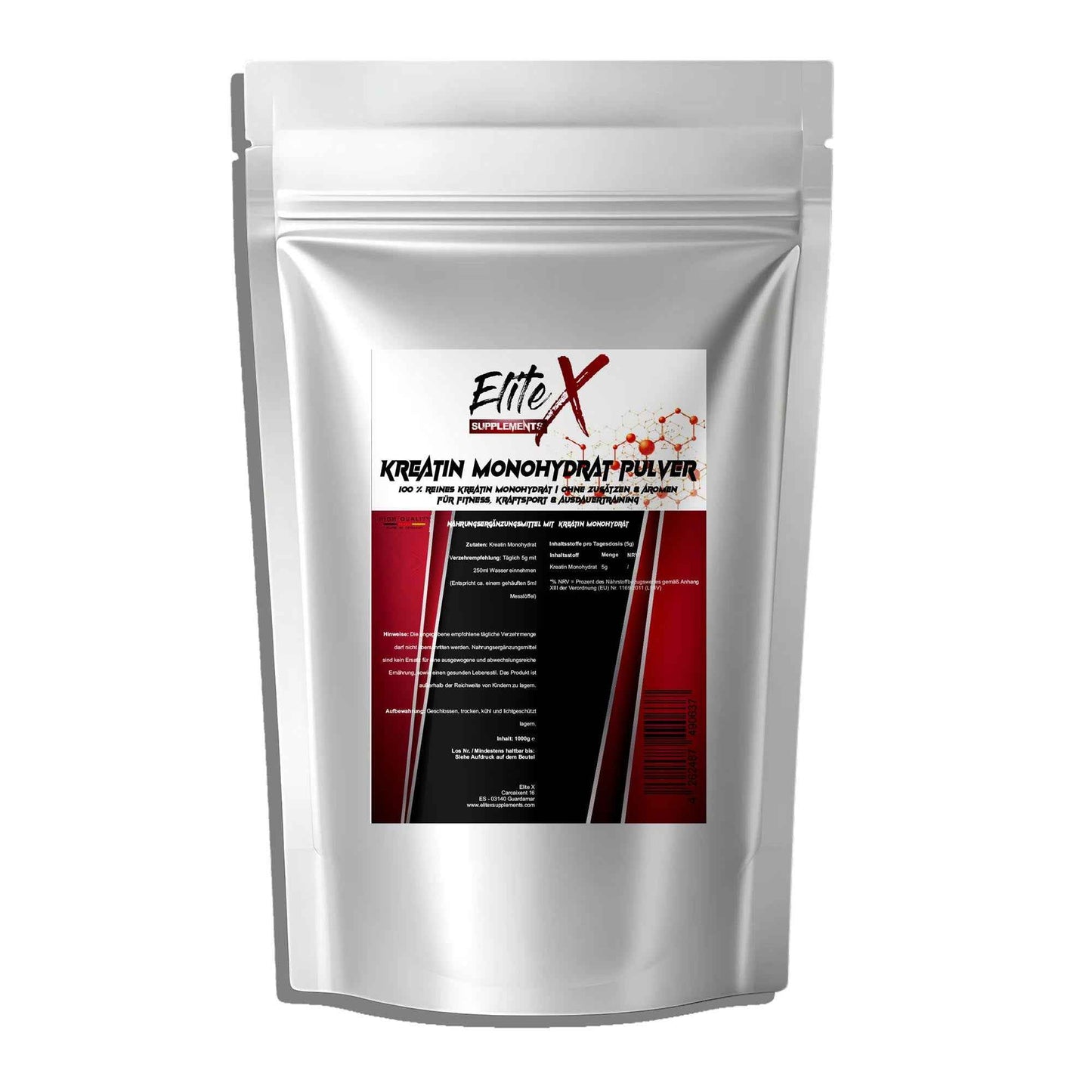 Kreatin Monohydrat - 1000g Doypack