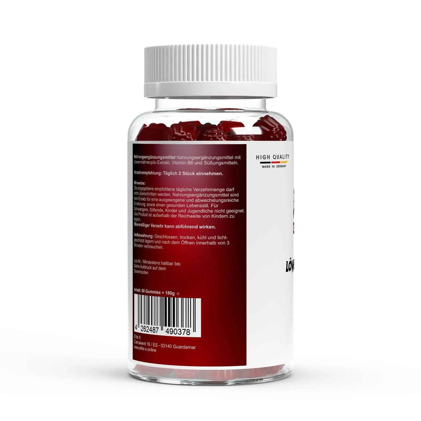 Löwenmähne + Vitamin B6 Gummies