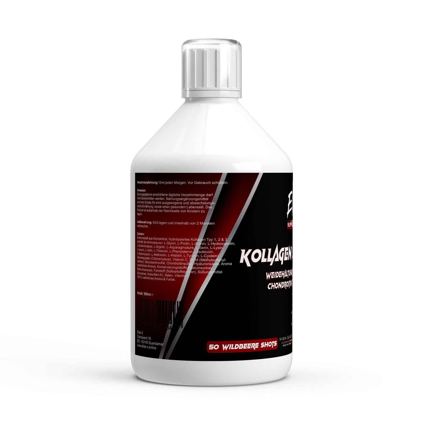 Kollagen Support PLUS+ Shots - Wild Berry - 500ml
