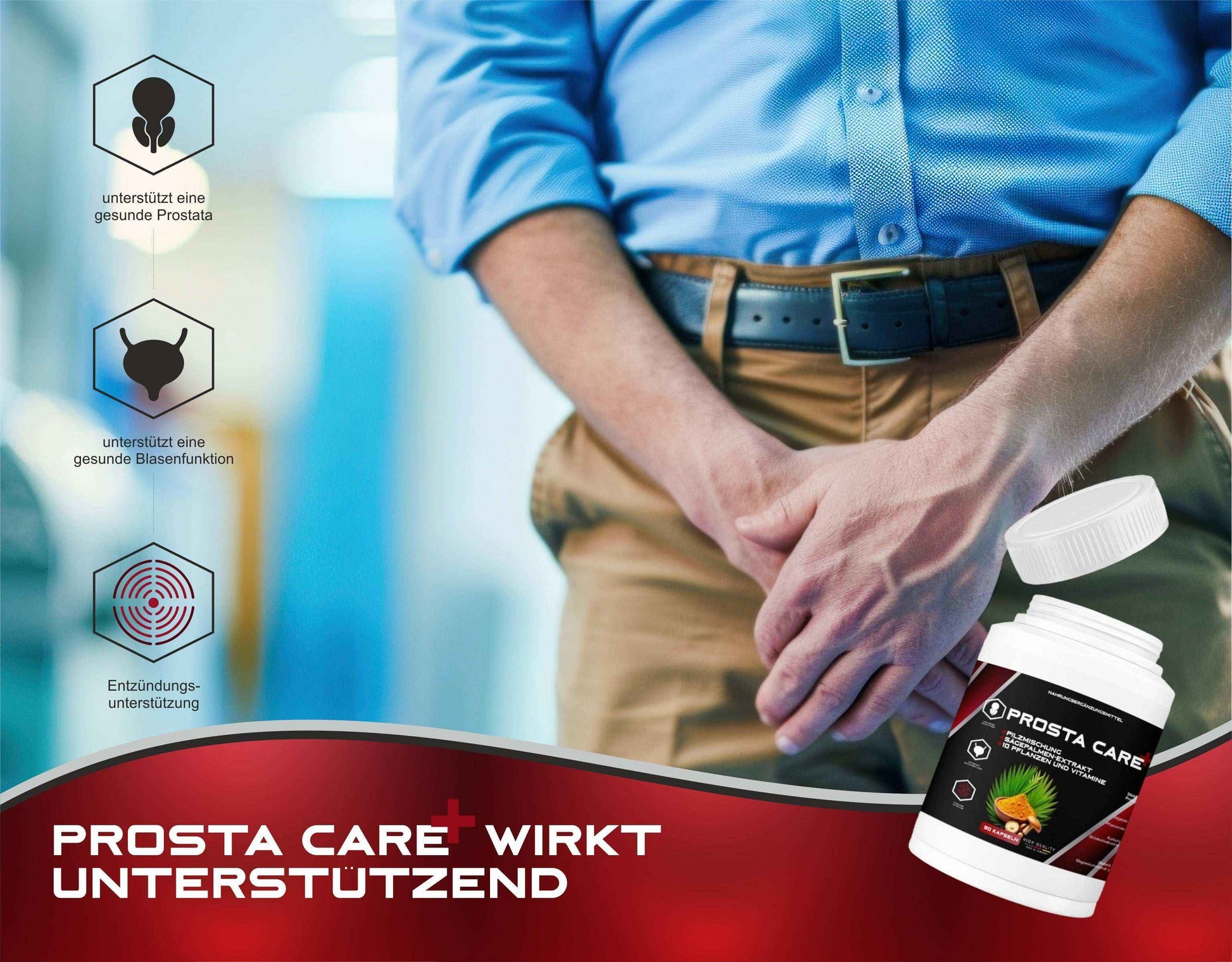 PROSTA CARE PLUS - Kapseln für eine gesunde Prostata