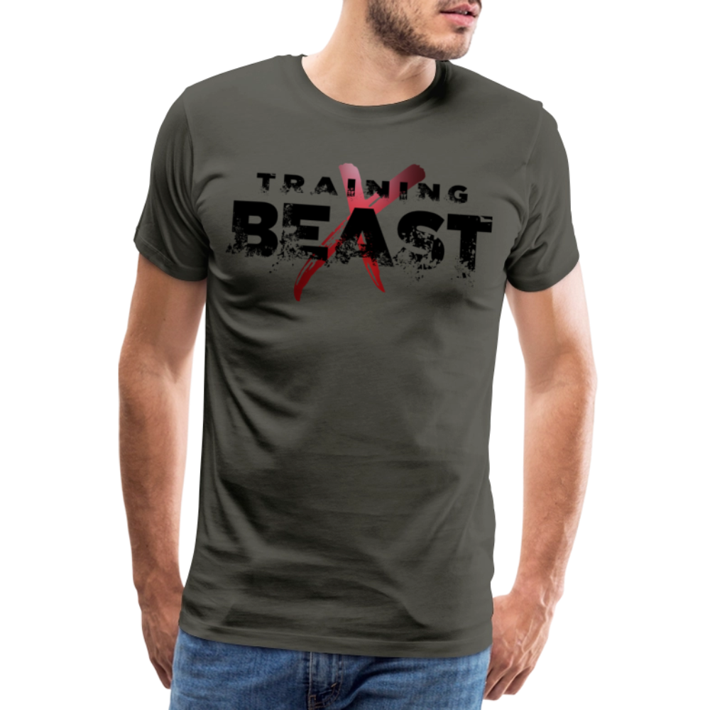 Männer Premium T-Shirt "TRAINING BEAST" - Asphalt