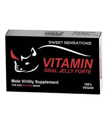 VITAMIN Oral Jelly - hochdosiert für den Mann mit Sofortwirkung – Premium Qualität - 2er Pack