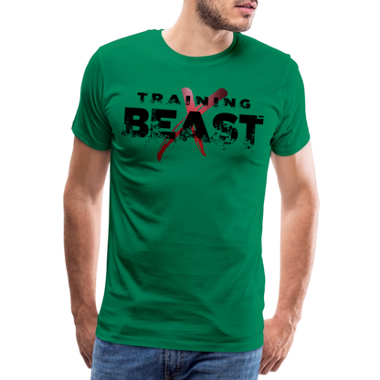 Männer Premium T-Shirt "TRAINING BEAST" - Kelly Green