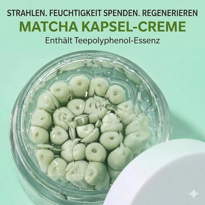Matcha Capsule Cream Gesichtscreme mit Grüntee-Extrakt, 50g | Tee-Polyphenole, Feuchtigkeitsspendend & Beruhigend, Anti-Oxidant, Gegen fahle Haut, Tages- & Nachtpflege