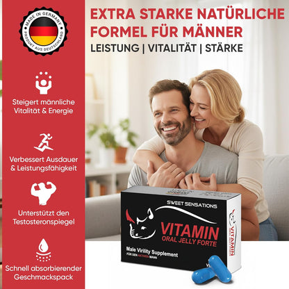 VITAMIN JELLY Original – Jetzt auch als Kapsel – 4 HT Enzyme Mikronährstoffkomplex – Für den Mann