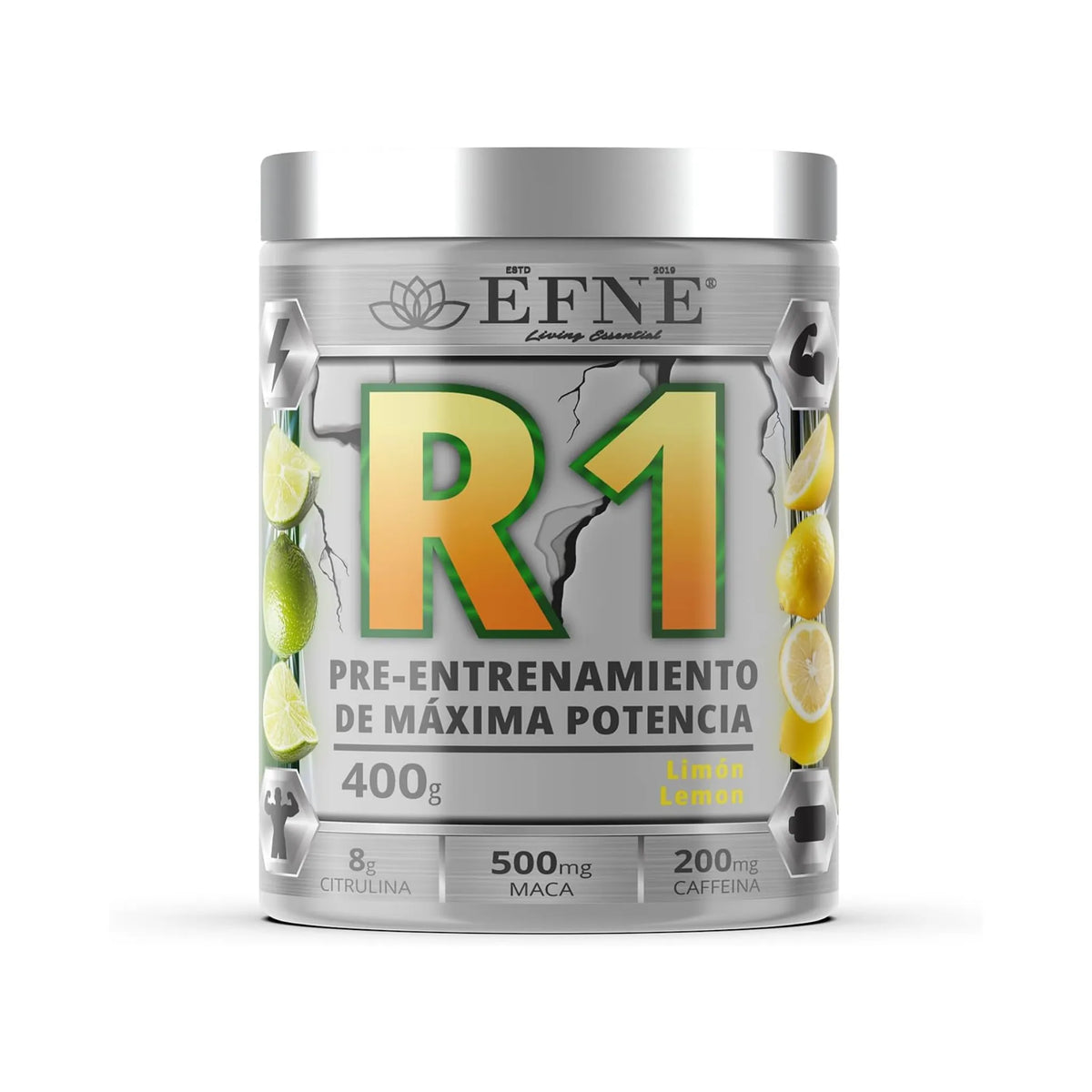 R1 EFNE – Pre-Workout with Caffeine and Performance Enhancers (Lemon)
