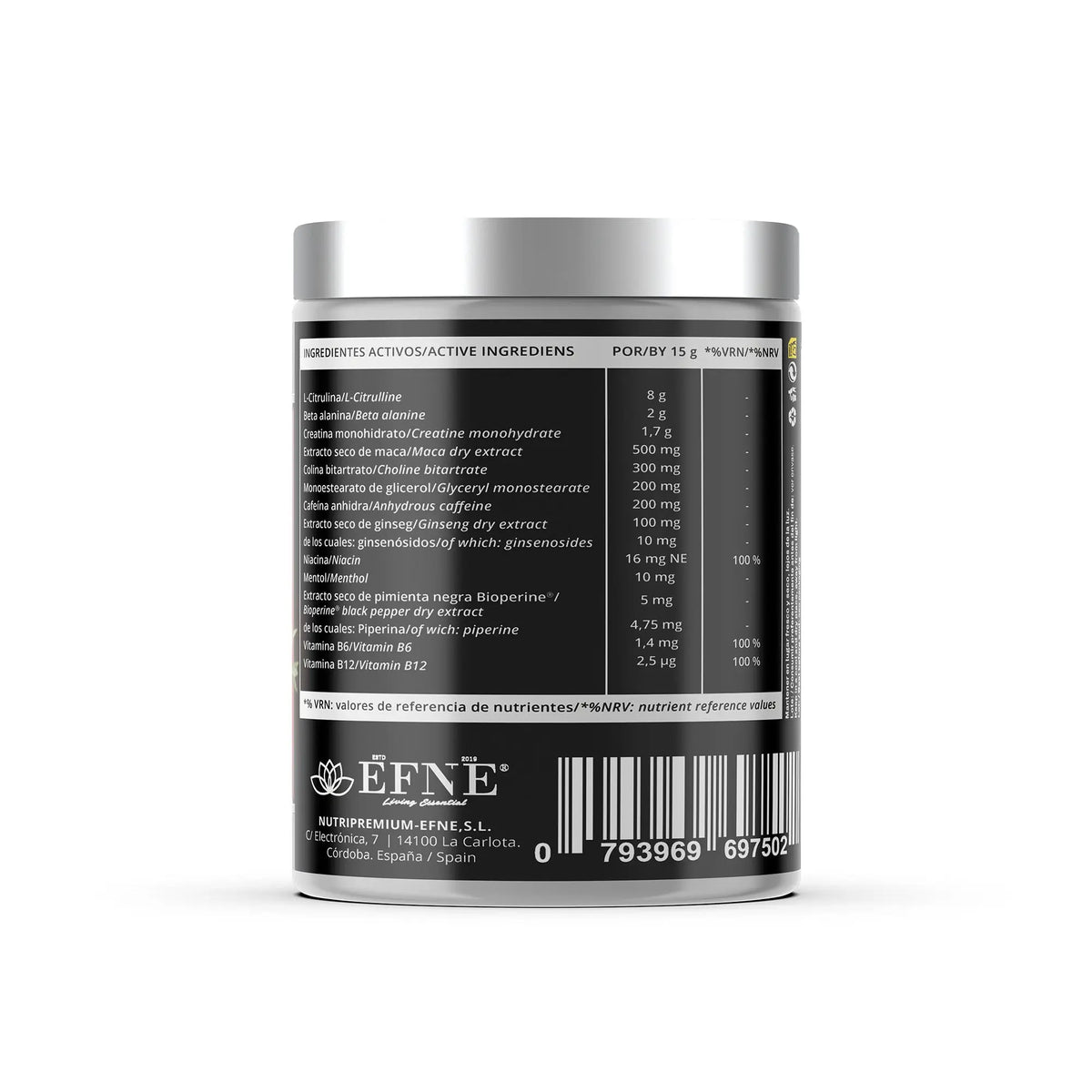 R1 EFNE – Pre-Workout with Caffeine and Performance Enhancers (Lemon)