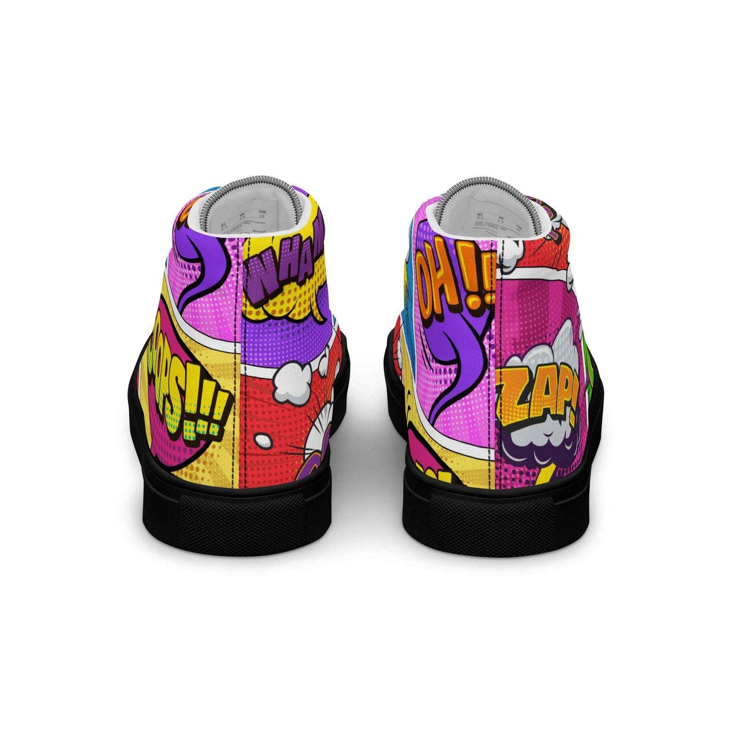 High-Top Leinenschuhe "COMIC"