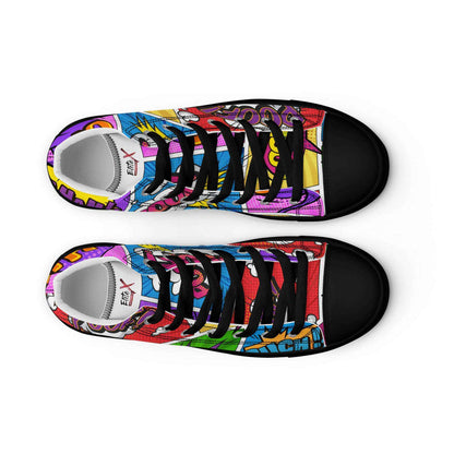 High-Top Leinenschuhe "COMIC"