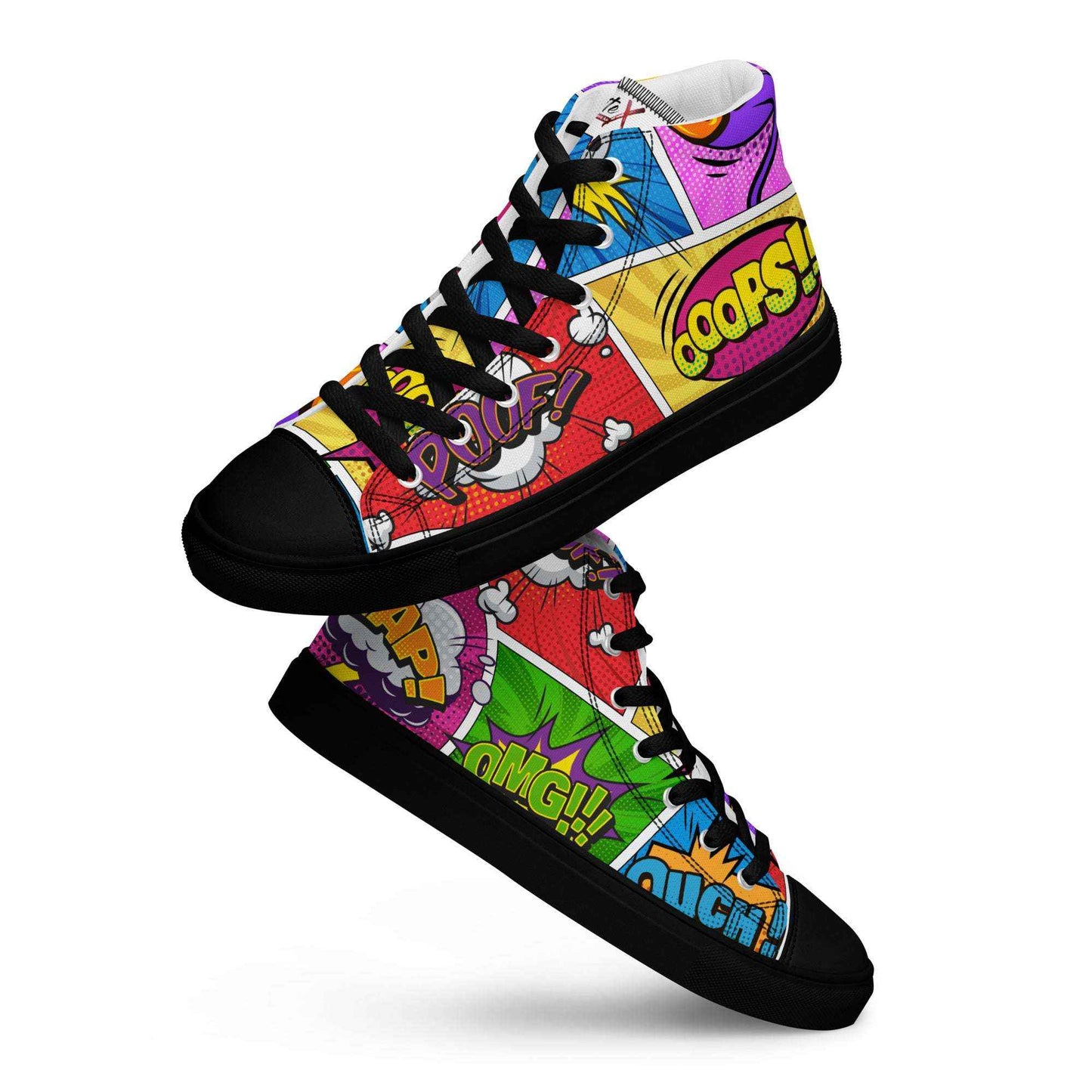 High-Top Leinenschuhe "COMIC"