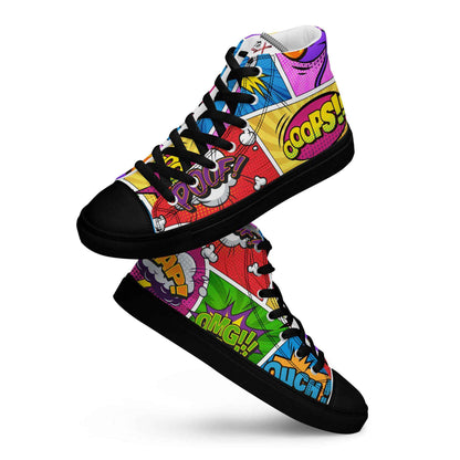 High-Top Leinenschuhe "COMIC"