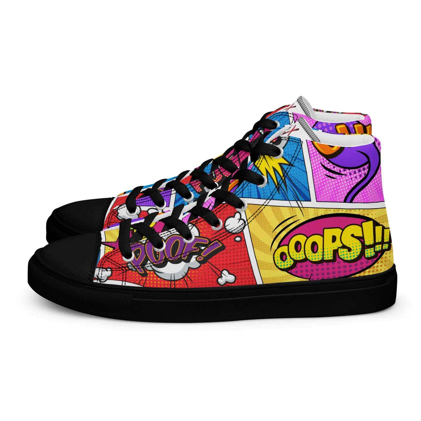 High-Top Leinenschuhe "COMIC"
