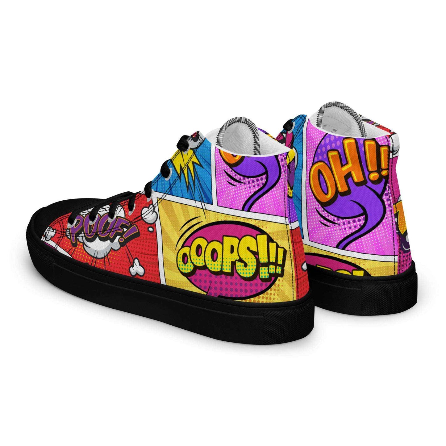 High-Top Leinenschuhe "COMIC"