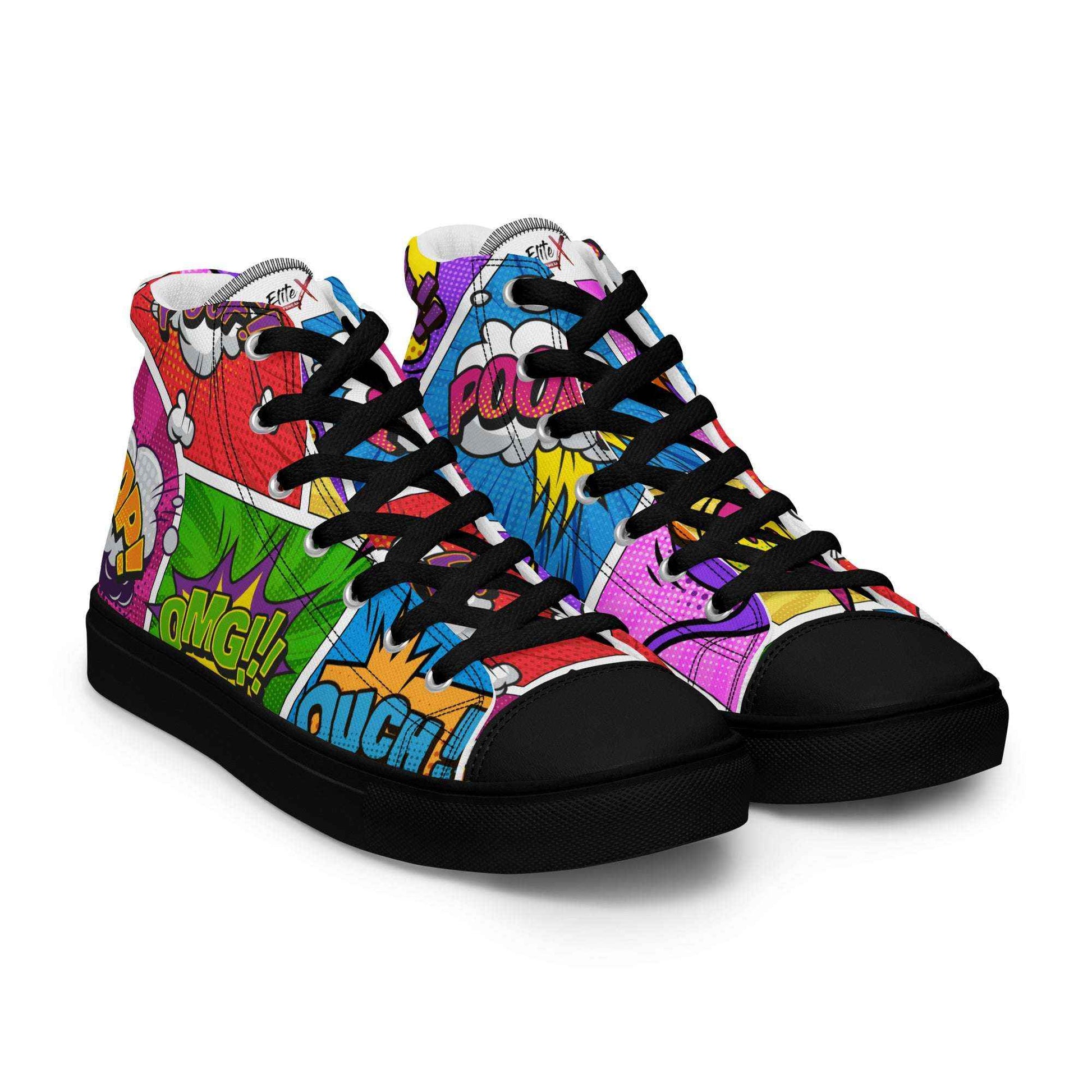 High-Top Leinenschuhe "COMIC"