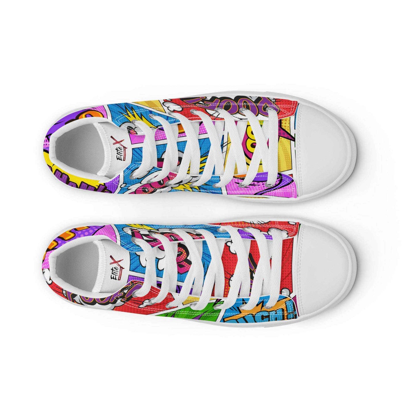 High-Top Leinenschuhe "COMIC"