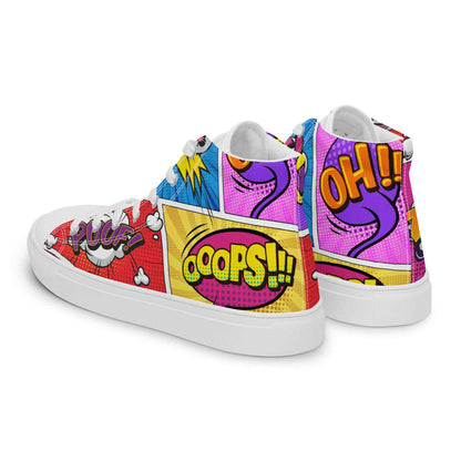 High-Top Leinenschuhe "COMIC"