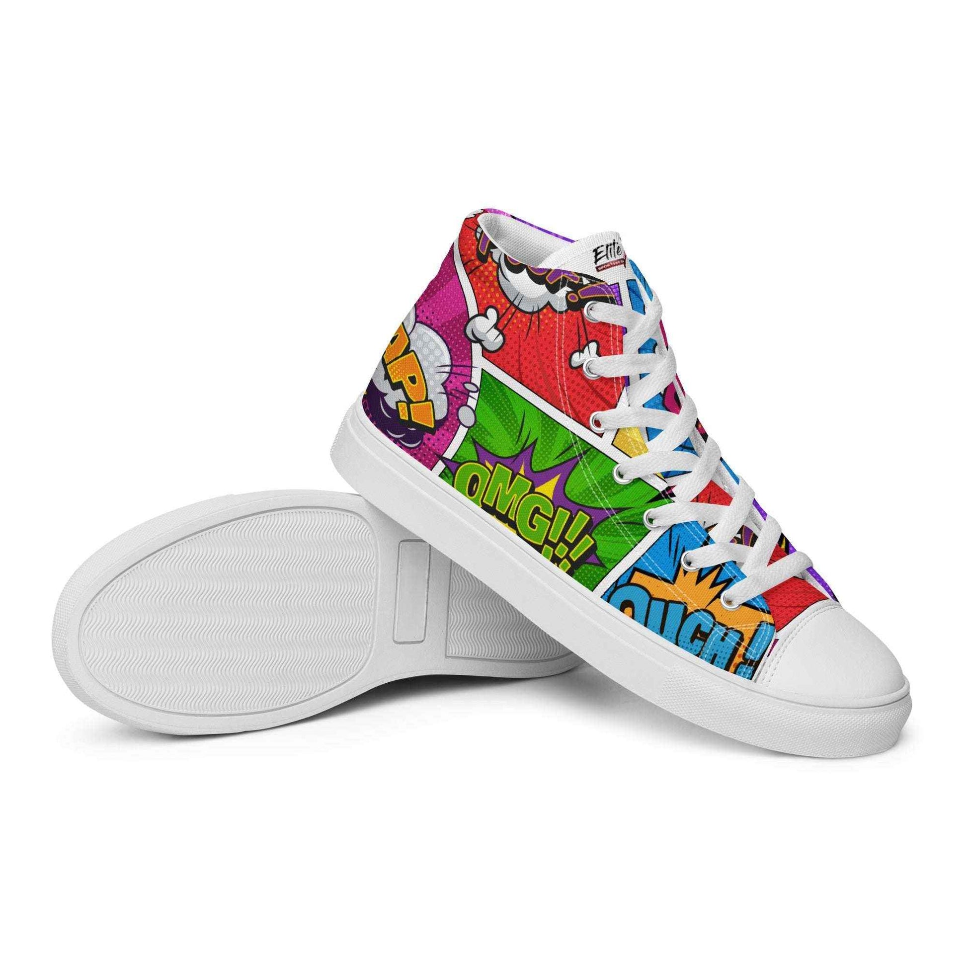 High-Top Leinenschuhe "COMIC"
