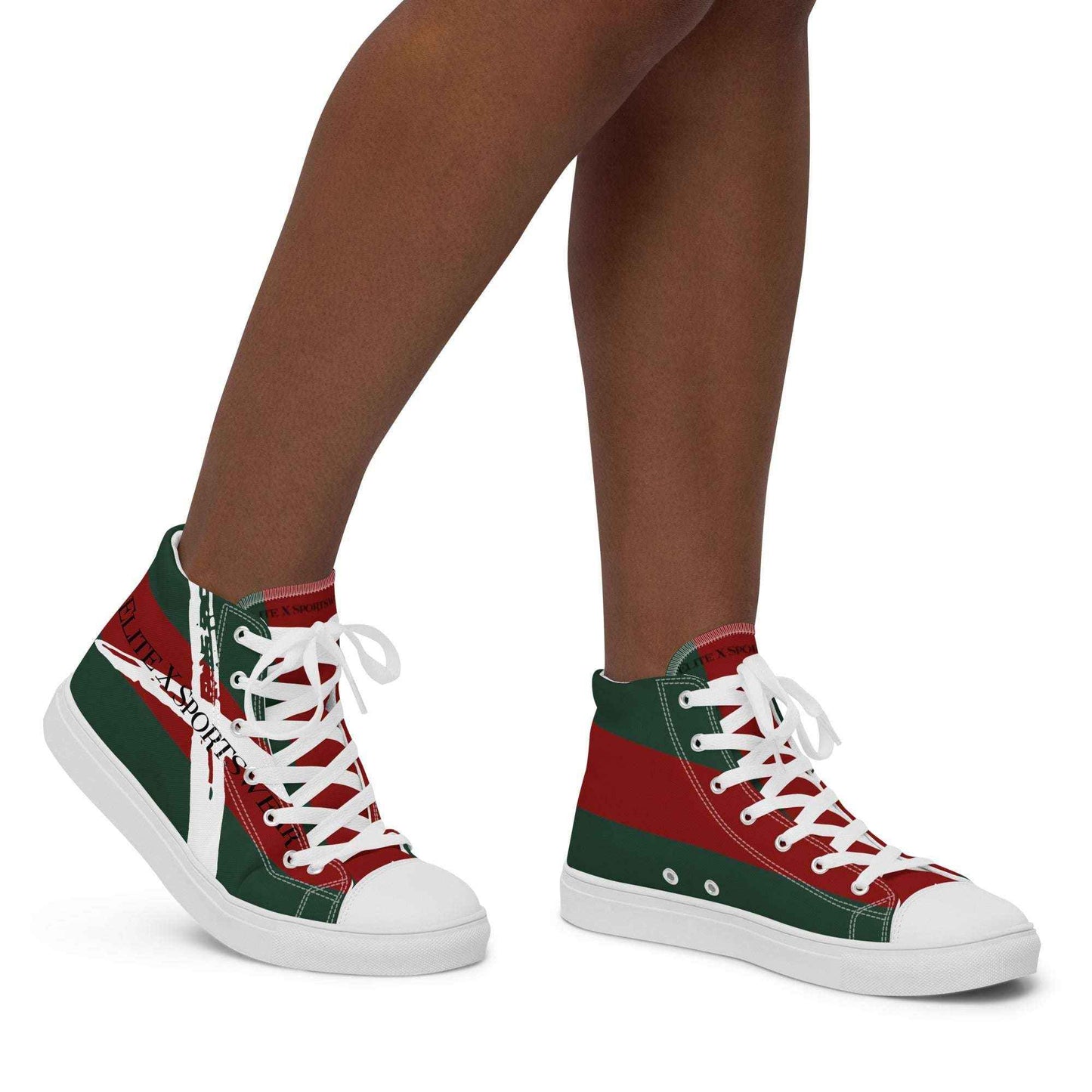 High-Top Leinenschuhe für Damen